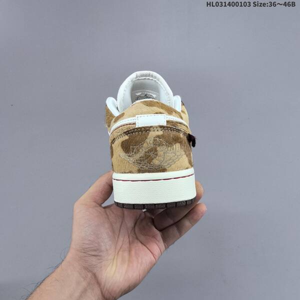 Jordan Air Jordan 1 white/brown/red/gold 36~46B lifestyle