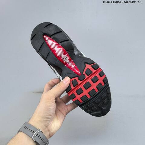 Nike Air Max 95 TT HM4803 001 Black Grey Red White EU 39-48 Running Shoe - Unisex (BS-60424)