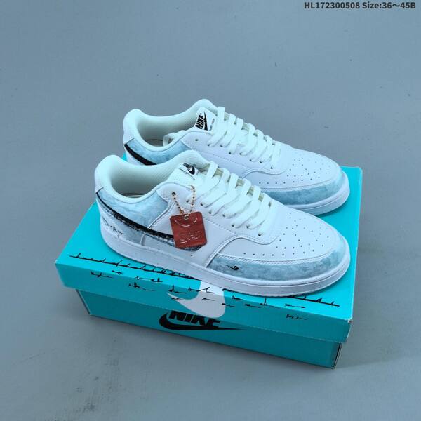 Nike Court Vision Low white black grey EU 36-45 skate shoe