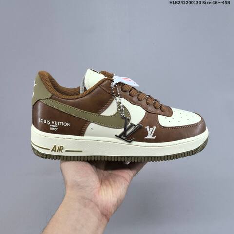 Nike Air Force 1 07 LV8 Brown White Olive EU 36-45 Sneaker - Unisex (BS-61643)