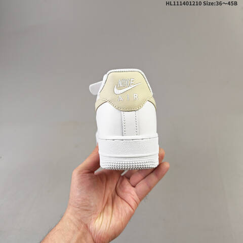 Nike Air Force 1 07 White Light Gold EU 36-45 Sneaker - Unisex (BS-62784)