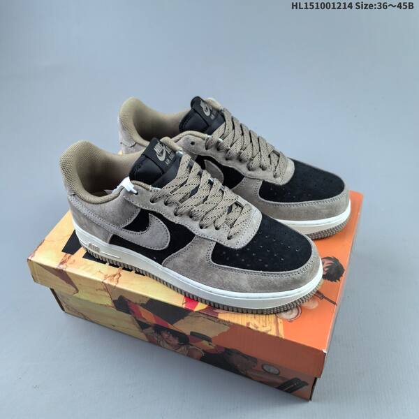 Nike Air Force 1 Low 07 AKIRA olive green light grey black white EU 36-45 sneaker