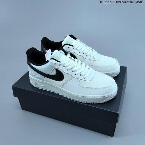 Nike Air Force 1 07 Gore Tex CK2630 004 Sail White Black EU 36-45 Sneaker - Unisex (BS-62105)