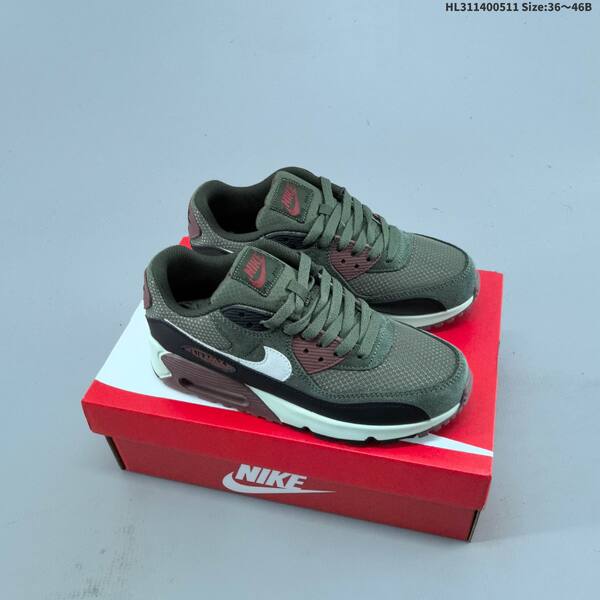 Nike Air Max 90 black grey green white EU 36-46 running shoe
