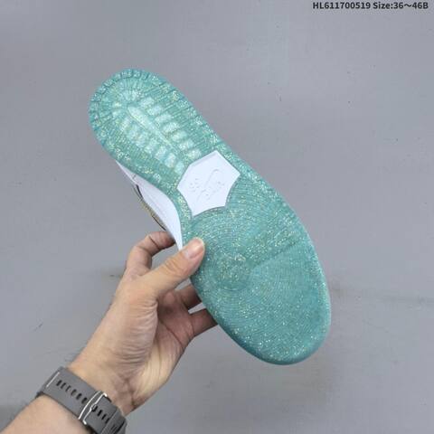 Nike SB Dunk Low Light Grey White Gold Teal EU 36-46 Skate Shoe - Unisex (BS-60267)