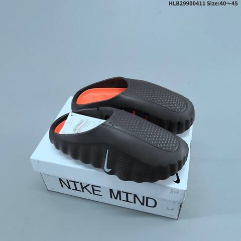 Nike Mind 001 Off White Grey Orange EU 36-45 Slides - Unisex (BS-60816)