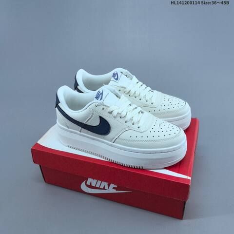 Nike Court Vision Alta LTR Light Pink White Black White EU 36 42 Skate Shoe EU 36-42 - Unisex (BS-61998)