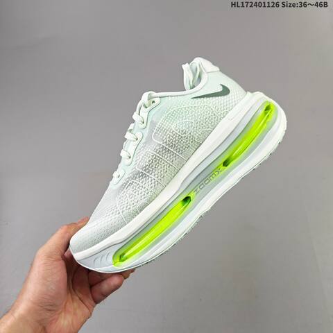 Nike VOMERO PREMIUM ReactX Air Zoom Light Green Neon Green Black EU 36-46 Running Shoe - Unisex (BS-63030)
