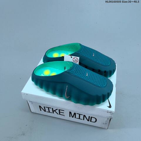 Nike Mind 001 Dark Teal Bright Green EU 36-48 5 Slides - Unisex (BS-60515)