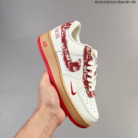 Nike Air Force 1 07 Black White Pink Light Grey Dark Grey EU 36-45 Sneaker - Unisex (BS-63340)