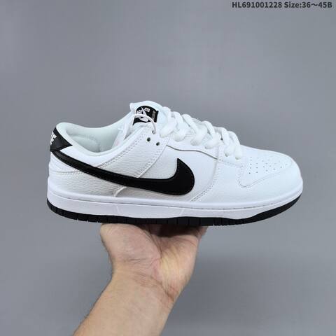 Nike SB Dunk Low HF3704-100 Black White Orange EU 36-45 Skate Shoe - Unisex (BS-62375)