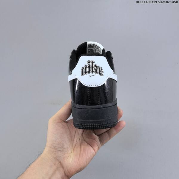 Nike Air Force 1 07 black white silver EU 36-45 sneaker