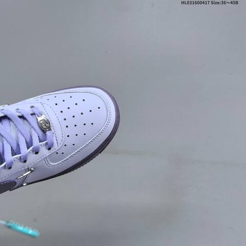 Nike Air Force 1 Light Purple Dark Purple Silver White EU 36-45 Sneaker - Unisex (BS-60689)