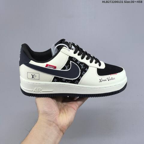 Nike Air Force 1 07 LV8 Olive Burgundy White Black EU 36-45 Sneaker - Unisex (BS-61613)