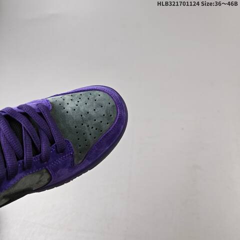 Nike SB Dunk Low Pro Purple Dark Grey Black EU 36-46 Skate Shoe - Unisex (BS-63136)
