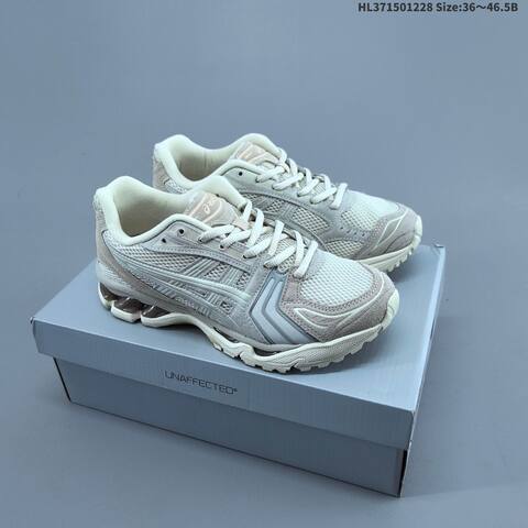 ASICS GEL-KAYANO 14 Silver Black Cream EU 36-46 5 Running Shoe Running Sneakers - Unisex (BS-69118)