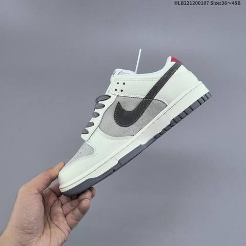 Nike Dunk SB Low Stussy Off White Light Grey Dark Grey Red EU 36-45 Skate Shoe - Unisex (BS-62164)