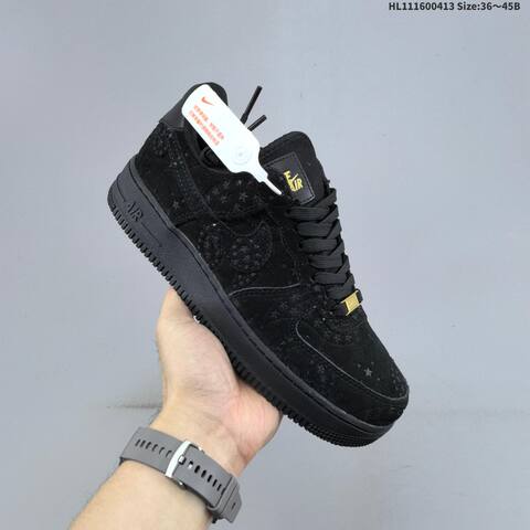 Nike Air Force 1 07 Low Light Grey White Black Gold EU 36 45 Sneaker EU 36-45 - Unisex (BS-60775)