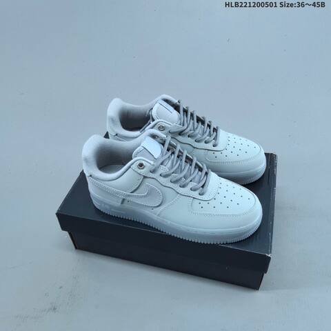 Nike Air Force 1 07 White Silver Light Blue EU 36-45 Sneaker - Unisex (BS-60541)