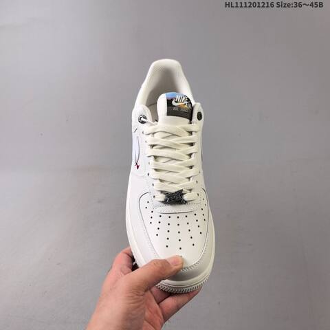 Nike Air Force 1 07 Low Off White Silver Burgundy EU 36-45 Sneaker - Unisex (BS-62652)