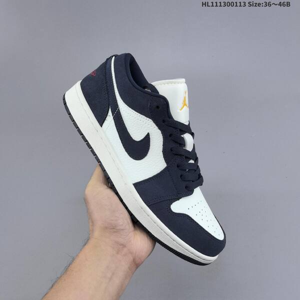 Nike Air Jordan 1 Low OG white/black/pink 36~46B lifestyle
