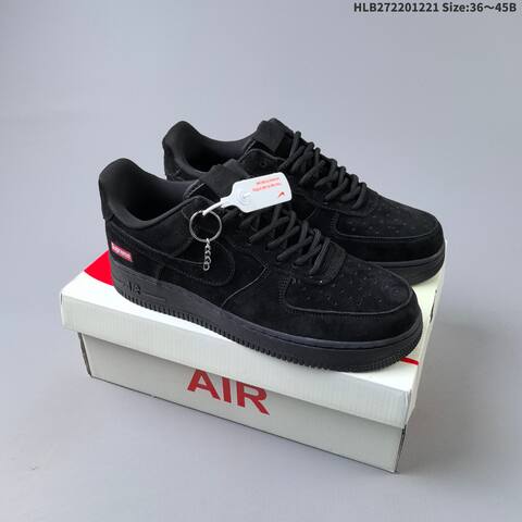 Nike Air Force 1 07 LV8 All Black EU 36-45 Sneaker - Unisex (BS-62508)