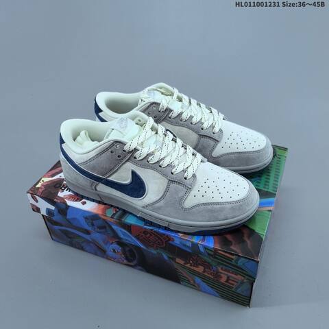 Nike Dunk SB Low Grey Black Yellow Blue EU 36-45 Skate Shoe - Unisex (BS-62298)