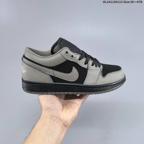 Nike Air Jordan 1 Low black/grey 36~47B casual