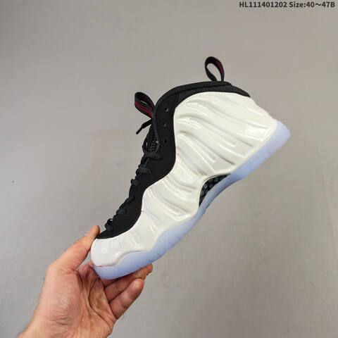 Nike Foamposite One Black Red White EU 40-47 Basketball Shoe - Men's (BS-62879)