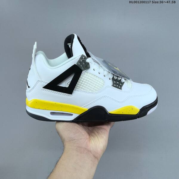 Jordan Air Jordan 4 Retro white/black/yellow EU 36-47.5 basketball