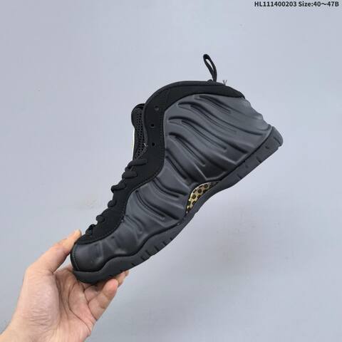 Nike Air Foamposite One Black Metallic Gold EU 40-47 Basketball Shoe - Men's (BS-61564)