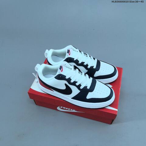 Nike Court Borough Low 2 GS White Light Blue Black Orange EU 36-45 Skate Shoe - Unisex (BS-59886)