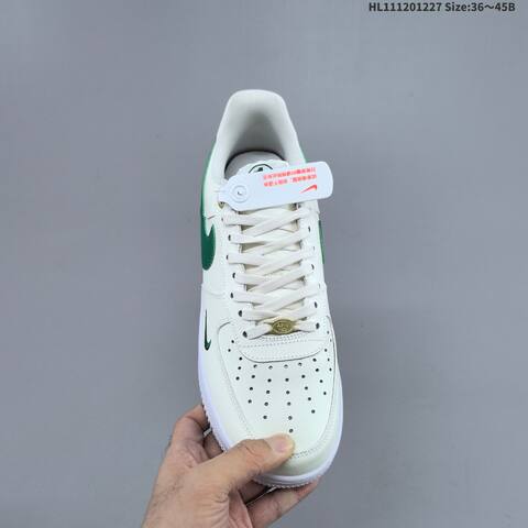 Nike Air Force 1 07 Sail White Dark Green Gold EU 36-45 Sneaker - Unisex (BS-62402)
