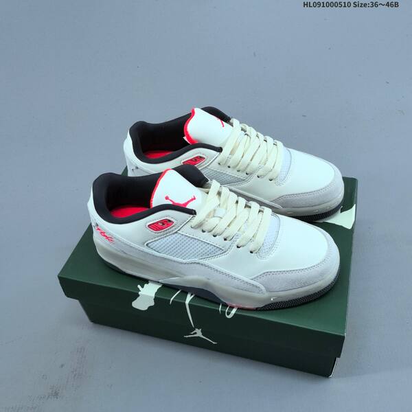 Jordan Flight Court white/black/red 36~46B basketball