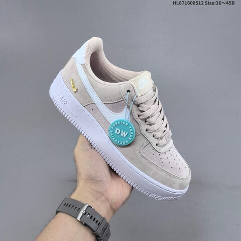 Nike Air Force 1 07 Light Pink White Gold EU 36-45 Sneaker - Unisex (BS-60388)