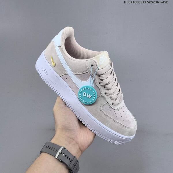 Nike Air Force 1 07 light pink white gold EU 36-45 sneaker
