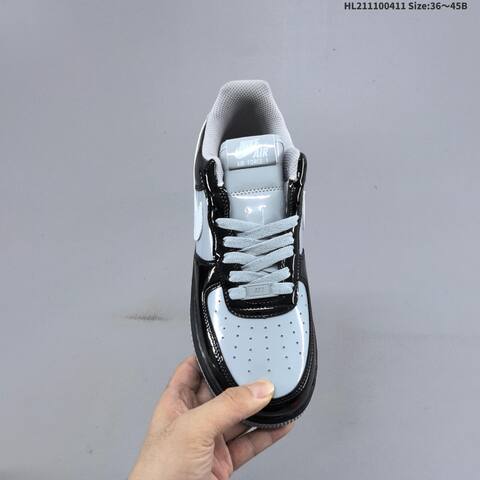Nike Air Force 1 07 Black Light Grey White EU 36-45 Sneaker - Unisex (BS-60809)