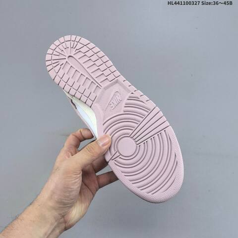 Nike Dunk Low White Light Pink Sail Gold EU 36-45 Skate Shoe - Unisex (BS-61095)