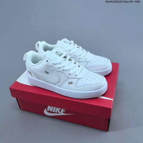 Nike Court Borough Low 2 White Blue EU 35-45 Skate Shoe - Unisex (BS-61790)