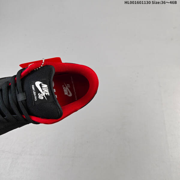 Nike SB Dunk Low Pro black red EU 36-46 skate shoe