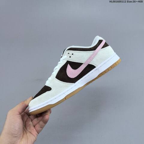 Nike SB Dunk Low Pro Brown Grey Pink White Gum EU 36-46 Skate Shoe - Unisex (BS-62042)