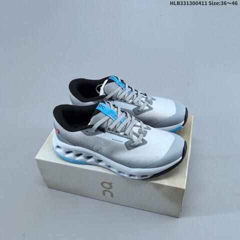 On Cloudsurfer Trail 2 WP Grey Pink Black White EU 36-46 Trail Shoe Trail Running Sneakers - Unisex (BS-69623)