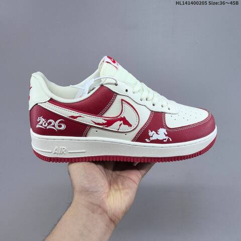 Nike Air Force 1 Low Off White Red White EU 36-45 Sneaker - Unisex (BS-61531)