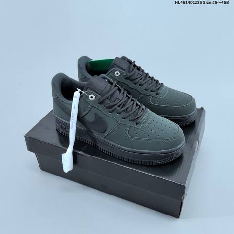 Nike Air Force 1 07 Dark Green Black EU 36-46 Sneaker - Unisex (BS-62435)