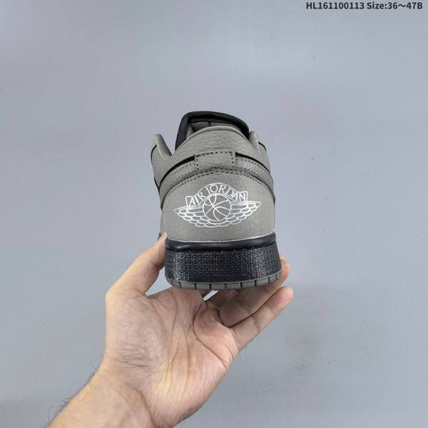Nike Air Jordan 1 Low black/grey 36~47B casual