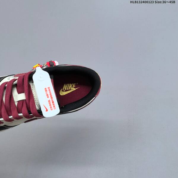 Nike Dunk Low off white black burgundy gold EU 36-45 skate shoe