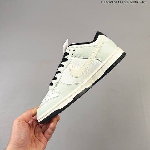 Nike Dunk Low Light Green Off White Black EU 36-46 Skate Shoe - Unisex (BS-63036)