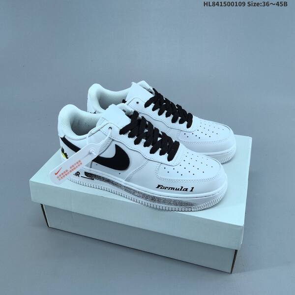 Nike Air Force 1 07 white black yellow EU 36-45 sneaker