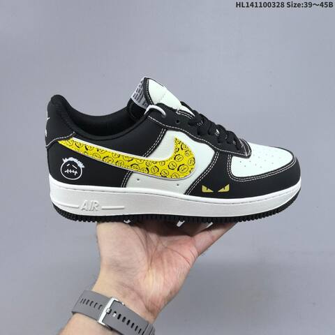 Nike Air Force 1 07 Off White Red Gold Black White Yellow EU 36 45 Sneaker EU 36-45 - Unisex (BS-61075)