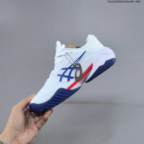 ASICS Court FF 3 Novak White Blue Red EU 36-45 Tennis Shoe Casual Sneakers - Unisex (BS-68822)